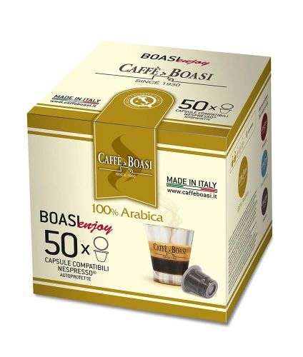 Кофе в капсулах Caffe Boasi Enjoy "100% Arabica" формата Nespresso (Неспрессо), 50 шт.