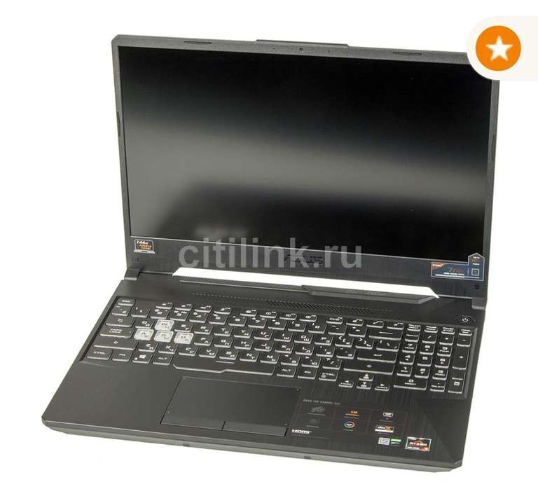 [Сочи] Ноутбук ASUS TUF Gaming FX506II-HN139, 15.6", IPS, AMD Ryzen 5 4600H , 8ГБ, 512ГБ SSD, NVIDIA GeForce GTX 1650 Ti - 4096 Мб, noOS