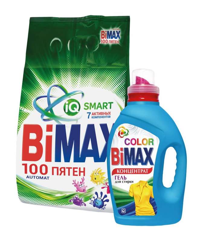 Средства для стирки BiMax, в ассортименте 1,5 л / 3 кг