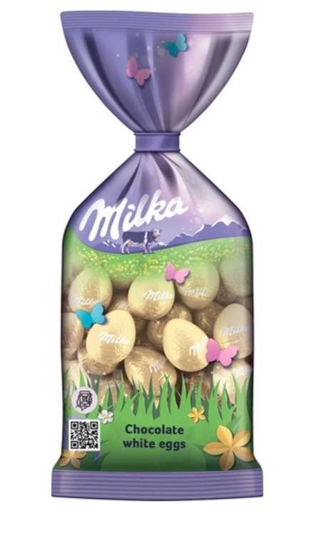 Шоколадные яйца Milka Мини с белым шоколадом, 100 г