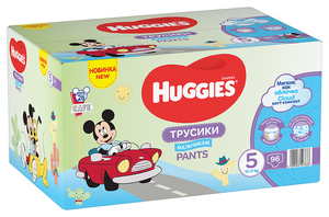 Huggies трусики для мальчиков 5 (12-17 кг) 96 шт.