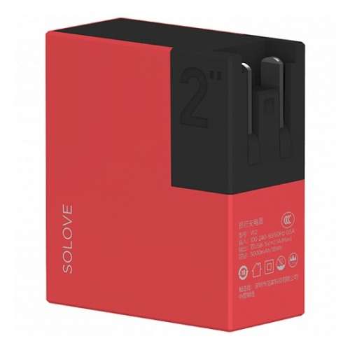 Внешний аккумулятор Xiaomi Solove 5000 mAh, красный