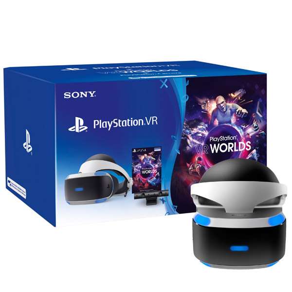 Шлем и камера PlayStation 4 VR  + ваучер на загрузку VR Worlds