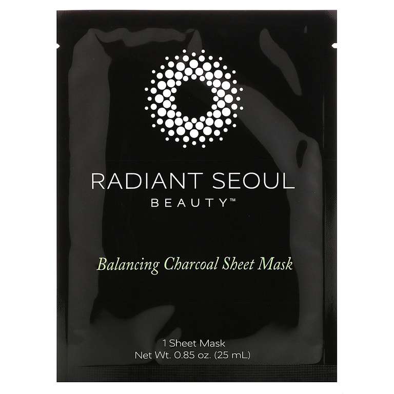 Балансирующая угольная тканевая маска Radiant Seoul Beauty™ 25 мл (пробник)