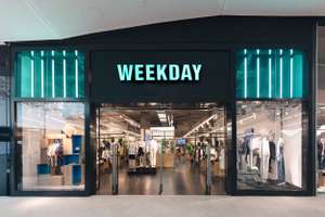 Скидка 25% + бесплатная доставка в магазине Weekday