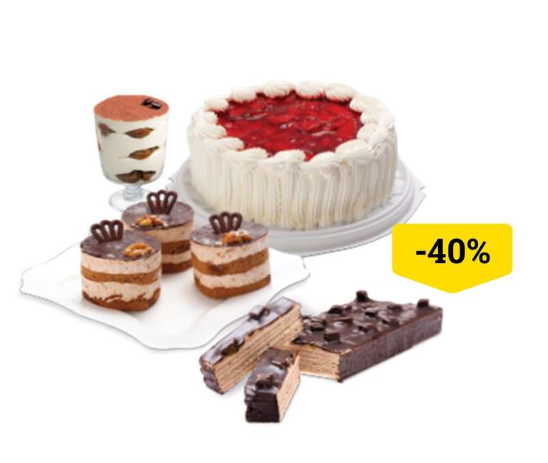 [Мск и др., 3.11-4.11] -40% на все торты , пирожные и десерты