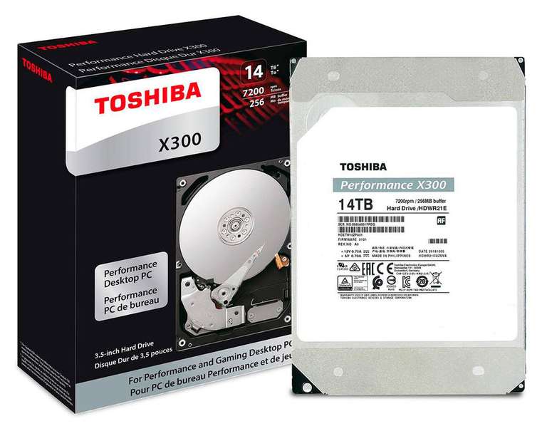 Жесткий диск Toshiba X300 HDWR21EUZSVA 14 Тб + еще SSD SD накопители в описании