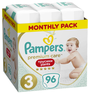 Pampers Premium Care трусики 3 (6-11 кг) 96 шт.