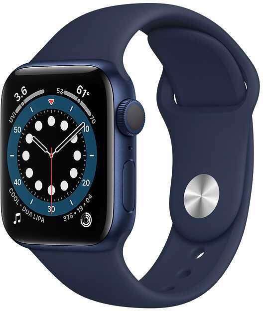 Смарт-часы Apple Watch Series 6 44мм синий / темный ультрамарин