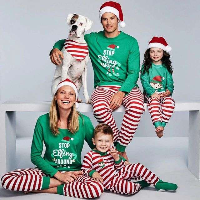 Семейный рождественский пижамный комплект (цена за пижаму для взрослого)