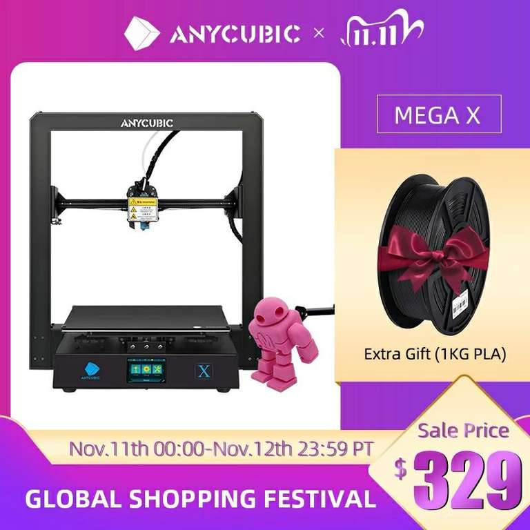 3D printer Anycubic MEGA X + 1кг пластика в подарок