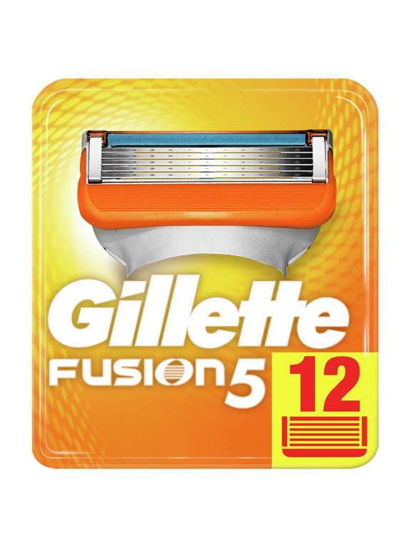 Сменные кассеты Gillette fusion5 12шт. 172р/шт.