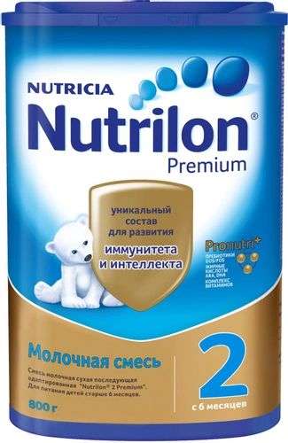 Молочная смесь Nutrilon Premium 2, 800 г