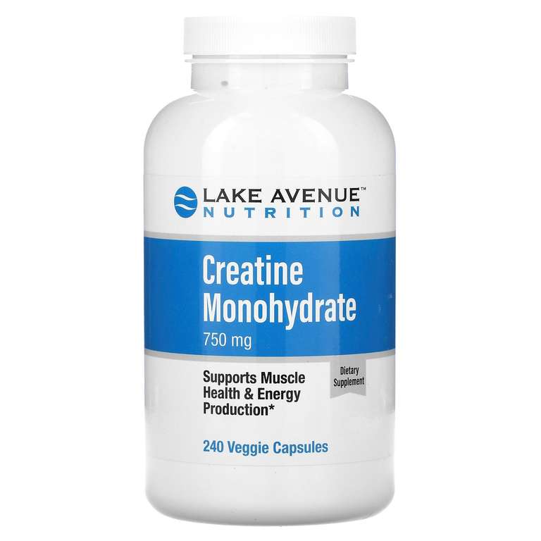 Креатина моногидрат Lake Avenue Nutrition, 240 капсул по 750 мг