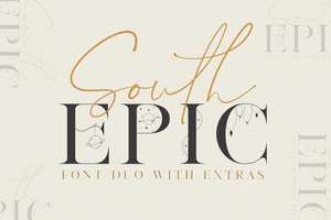 Бесплатный шрифт South Epic Dream + Logo от Designcuts