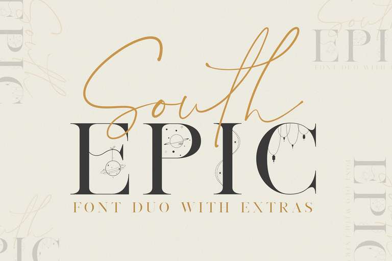 Бесплатный шрифт South Epic Dream + Logo от Designcuts