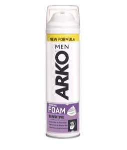 пена для бритья ARKO Sensitive с экстрактом лаванды, 200 мл. + ещё 3 вида пены