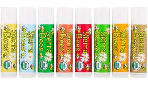 Набор органических бальзамов для губ 8 в упаковке Sierra Bees 4,25 г каждый (пробная стоимость)