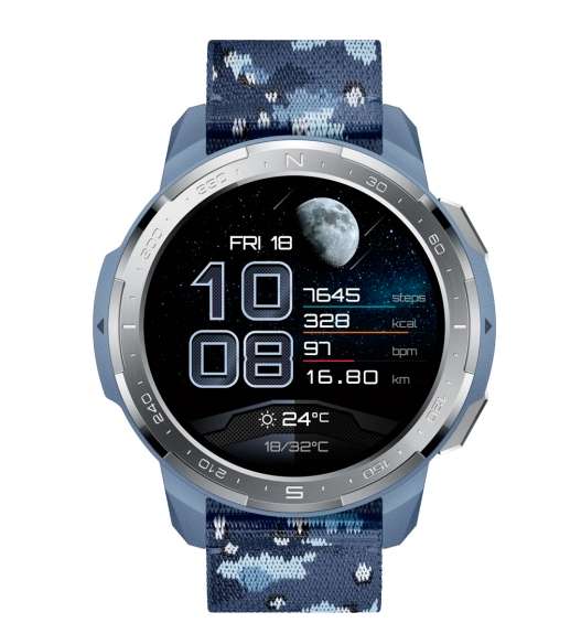 Смарт-часы Honor Watch GS Pro черные и синие