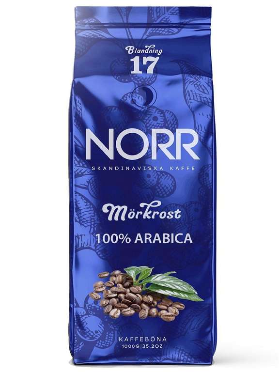 Кофе Morkrost №17 в зёрнах, 1 кг, Norr