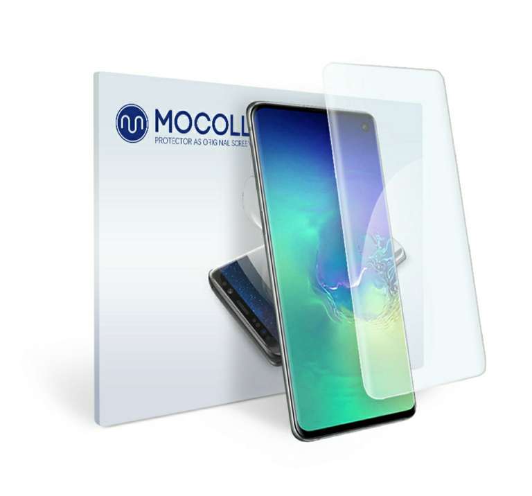 Защитная пленка MOCOLL прозрачная для Samsung S10, 2 штуки (серия Golden Amor)