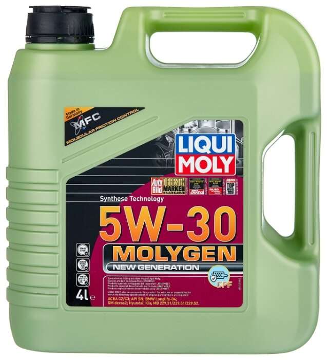 Моторное масло LIQUI MOLY Molygen 5W-30 4 л