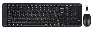 Комплект мышь + клавиатура Logitech Desktop MK220, черный