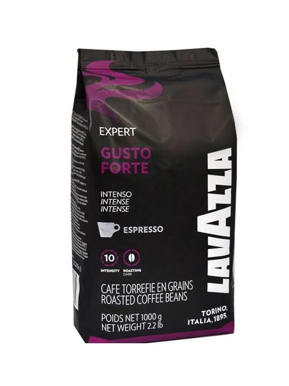Кофе Gusto Forte в зернах, 1000 гр, Lavazza