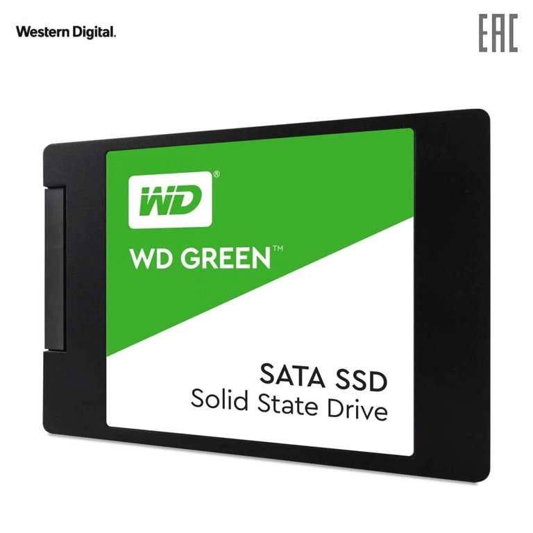 SSD диск Western Digital SATA2.5" 120GB TLC GREEN WDS120G2G0A