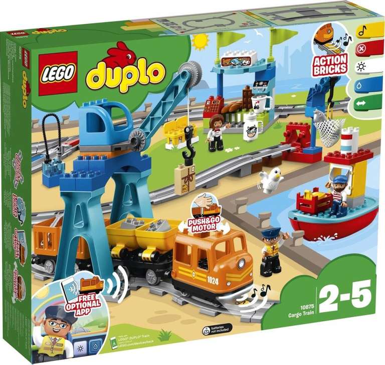 LEGO DUPLO Town 10875 Грузовой поезд