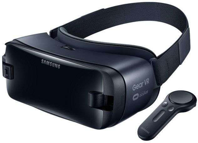 Очки виртуальной реальности Samsung Gear VR с джойстиком (темно-синий)