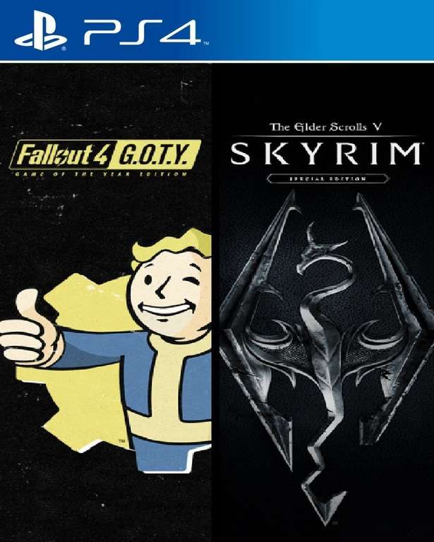[PS4] Skyrim Special Edition + Fallout 4 G.O.T.Y Bundle