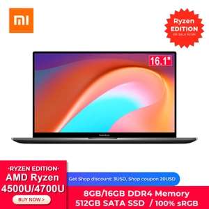 Ноутбук Xiaomi RedmiBook 16 Ryzen Edition