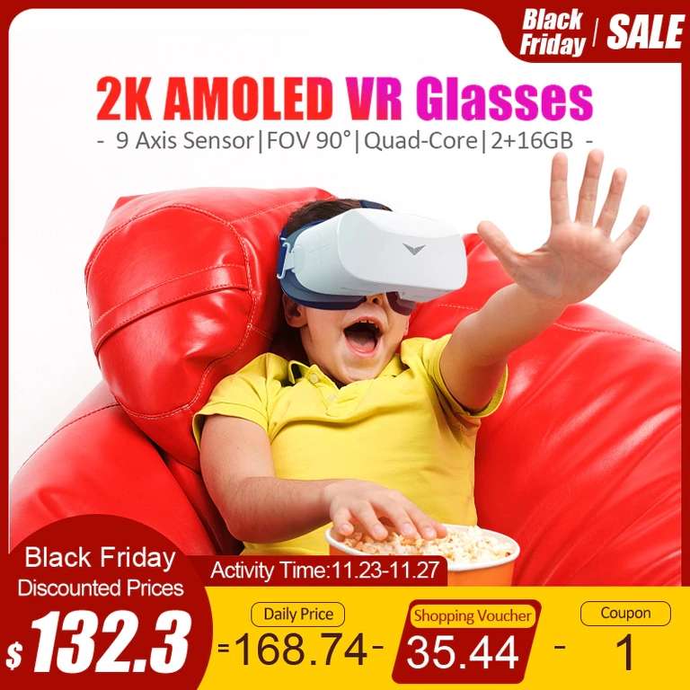 2К VR гарнитура с AMOLED экраном