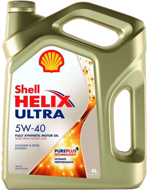 -15% на синтетические моторные масла Shell (напр. Shell Helix Ultra 5W-40)