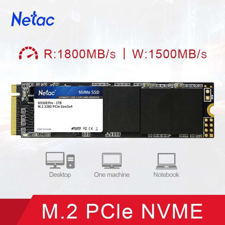SSD диск Netac M.2 PCIe NVME SSD 500Gb