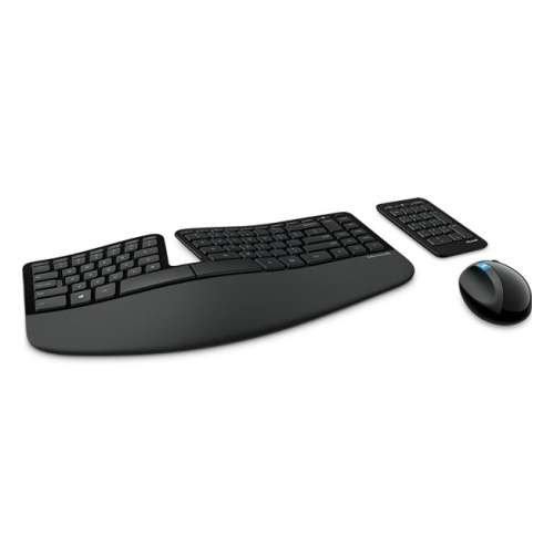 Комплект клавиатура и мышь Microsoft Sculpt Ergonomic Desktop USB (L5V-00017) чёрная