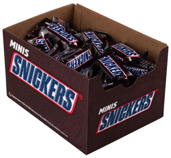 Конфеты Snickers minis, коробка 2900 г