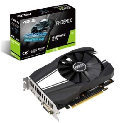 Видеокарта ASUS GeForce GTX 1660 Phoenix OC PH-GTX1660-O6G 6.0 GB OC High End