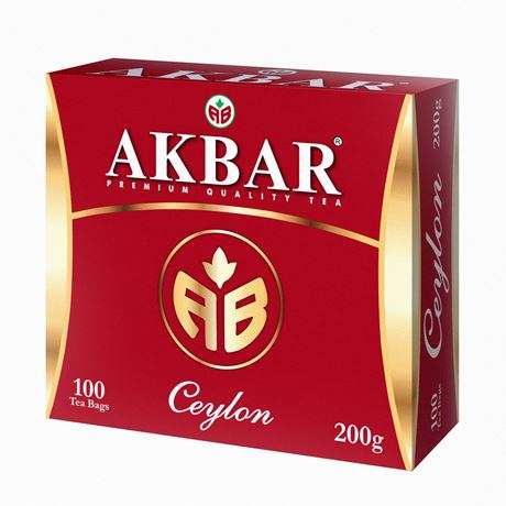 Чай черный Akbar Ceylon пакетированный 100х2г