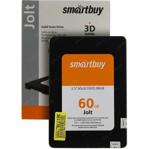 [Саратов] SSD диск SmartBuy Jolt 60 Гб SB060GB-JLT-25SAT3 SATA