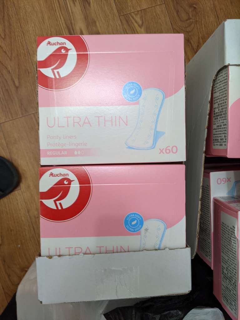 [Воронеж] Прокладки ежедневные Auchan UltraSoft Ultra Thin Regular, 60 шт.