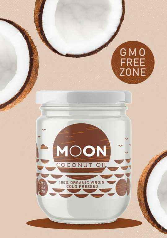 MOON Coconut oil кокосовое масло 100% Органическое Холодного отжима Extra Virgin