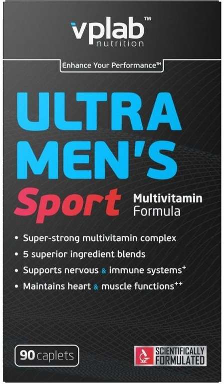 Витаминно-минеральный комплекс VPLAB Ultra Men's Sport, капсулы, 90шт