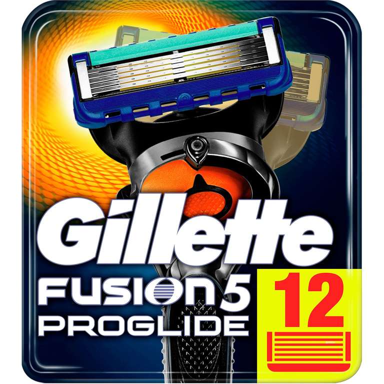 Скидки на продукцию Gillette (например 12 кассет Fusion Proglide)