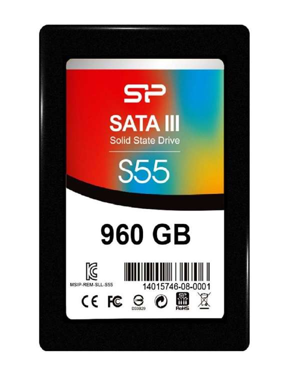 SSD накопитель 960 ГБ SiliconPower S55 [SP960GBSS3S55S25]