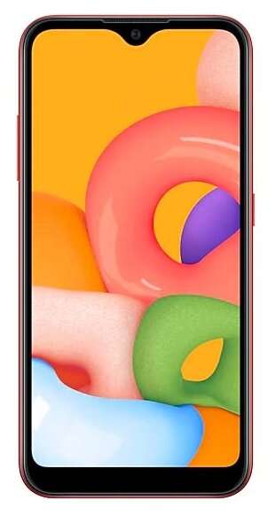 Смартфон Samsung Galaxy A01, SM-A015FZRDSER (2+16 Гб, Snapdragon 439, 1520x720, Android 10)