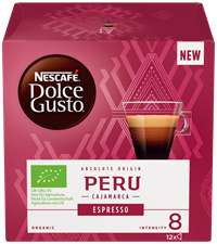 Кофе молотый в капсулах NESCAFE Dolce Gusto Espresso Peru, 12кап