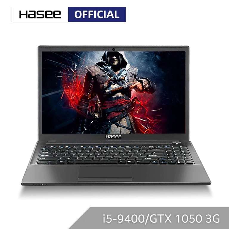 Ноутбук Hasee K670E-G6A6 Intel core i5-9400 + GTX1050 3G /8 Гб RAM/512 ГБ SSD/15,6 дюйма IPS (с купоном продавца)