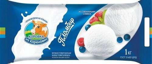 Мороженое пломбир 1кг "Коровка из Кореновки"